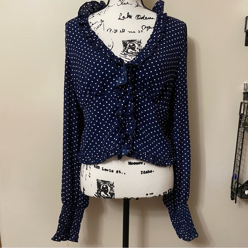 Free people Smell the Roses dot top NWT